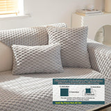 Plush Nordic Sofa Slipcover - Dog-Friendly Sofa Protector, Nordic Plush Slipcover, Non-Slip Couch Cover