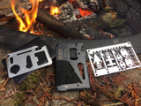 Ultimate14 Tactical Card (14-in-1 Multitool) – survival gear, credit card tool, camping multitool