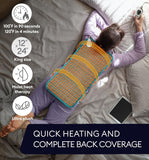 GENIANI XL Double-Sided Electric Heating Pad, Viridian Green - Muscle Relaxation, Cramp Comfort, Soothing Warmth