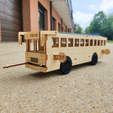 Dual Power School Bus STEM Kit – Build, Paint & Personalize | Battery + Solar Powered – Clean Energy, DIY Project, Educational Toy