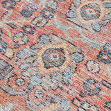 Urpi Vintage Oushak Washable Rug – distressed design, versatile décor, easy-care