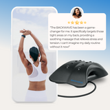BackWave Adjustable Back Stretcher - Posture Support, Targeted Massage, Muscle Stretching