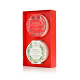 Home & Hearth Holiday Wreath Gift Set – Festive Body Buffers — golden-pear, cinnamon-bark, exfoliating