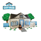 The Original AirFort - Cottage, Indoor Playhouse, Kids Tent, Play Fort