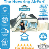 The Original AirFort - Cottage, Indoor Playhouse, Kids Tent, Play Fort
