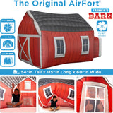 Farmers Barn AirFort, Kids Playhouse, Indoor Fort, Chicken Pillow