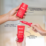 Duradry 3-Step Sweat Control System for Maximum Underarm Protection & Long-Lasting Dryness, Hyperhidrosis Care Kit, Odor Defense Routine