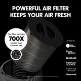 PuroAir 130i Smart HEPA Air Purifier with Wi-Fi & Voice Control, Compact Room Air Cleaner, Advanced 3-Stage Filtration