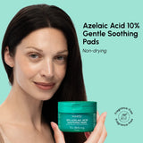 Azelaic Acid Soothing Toner Pads for Redness Relief & Radiant Skin, tone evening, blemish care, calming hydration