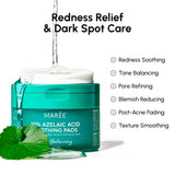 Azelaic Acid Soothing Toner Pads for Redness Relief & Radiant Skin, tone evening, blemish care, calming hydration
