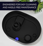 GENIANI Huron 4L Cool Mist Humidifier with Aromatherapy, Black - Bedroom Comfort, Indoor Plant Care, Nursery Essentials