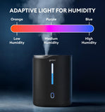 GENIANI Huron 4L Cool Mist Humidifier with Aromatherapy, Black - Bedroom Comfort, Indoor Plant Care, Nursery Essentials