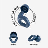 ZENZ - Unwind Earplugs - Lagoon Navy