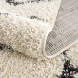 Wallagrass Trellis Shag Area Rug – plush comfort, Moroccan style, textured design