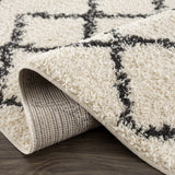 Wallagrass Trellis Shag Area Rug – plush comfort, Moroccan style, textured design