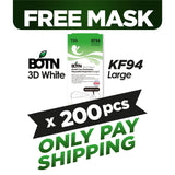 (FREE🔥) 200pcs BOTN KF94 Large / White - EXP Jan 2026