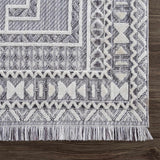 Alya Charcoal Textured Medallion Rug – modern elegance, plush comfort, polyester