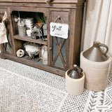 Burdette Soft Neutral Farmhouse Rug – cozy texture, modern pattern, versatile décor