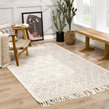 Ramsbury Wool-Blend Farmhouse Area Rug – handwoven, geometric, cozy