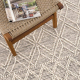 Ramsbury Wool-Blend Farmhouse Area Rug – handwoven, geometric, cozy
