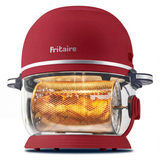 Fritaire Self-Cleaning Non-Toxic Glass Air Fryer 9-in-1 Countertop Oven, Teflon-Free Air Fryer, PFAS-Free Cooker, Convection Oven - Cherry