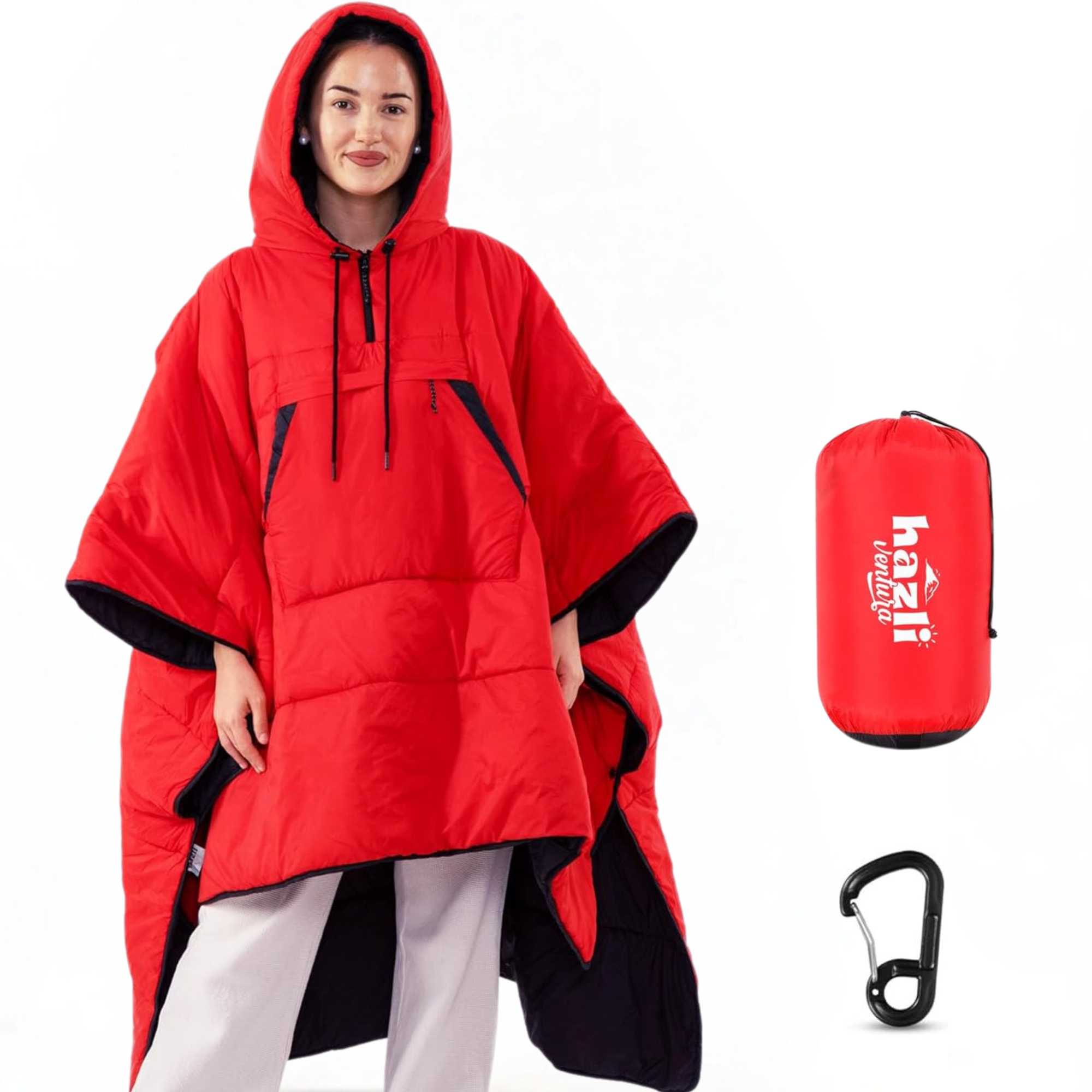 camping poncho Comfortable Wearable Poncho Blanket