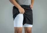 Men's V1 Athletic Shorts - Black – workout shorts, compression liner, gym wear