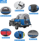 Portable Pickup Truck Bed Tent for 5.5-6.7 ft Truck Beds - Outdoor Camping Shelter, Weather-Resistant Camping Tent, Family Adventure Gear