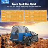 Portable Pickup Truck Bed Tent for 5.5-6.7 ft Truck Beds - Outdoor Camping Shelter, Weather-Resistant Camping Tent, Family Adventure Gear