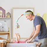 Dingle Dangle Diaper Changing Distractor – Hands-Free Baby Mobile — sensory distractor, diaper time aid, baby calming tool