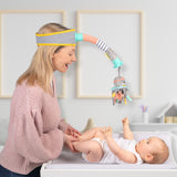 Dingle Dangle Diaper Changing Distractor – Hands-Free Baby Mobile — sensory distractor, diaper time aid, baby calming tool