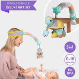 Deluxe Dingle Dangle Baby Gift Set – 3-in-1 Sensory Play Bundle — multifunctional, newborn gift, developmental