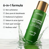 Daily Glow Exfoliating Toner with AHA BHA for Smooth Radiant Skin, gentle resurfacing, pore refining, clarity boost