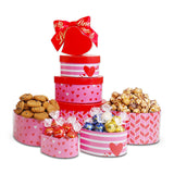 Lindt Lindor Valentine’s Chocolate Gift Tower – premium truffles, stacked sweets, romantic surprise