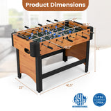 Competition Size Foosball Table with 22 Players and Reinforced Metal Rods, Indoor Soccer Game Table, Family Recreation Centerpiece, Multiplayer Arcade Action