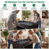 Competition Size Foosball Table with 22 Players and Reinforced Metal Rods, Indoor Soccer Game Table, Family Recreation Centerpiece, Multiplayer Arcade Action