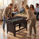 Competition Size Foosball Table with 22 Players and Reinforced Metal Rods, Indoor Soccer Game Table, Family Recreation Centerpiece, Multiplayer Arcade Action