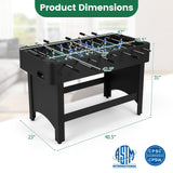 Competition Size Foosball Table with 22 Players and Reinforced Metal Rods, Indoor Soccer Game Table, Family Recreation Centerpiece, Multiplayer Arcade Action
