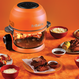 Fritaire Self-Cleaning Non-Toxic Glass Air Fryer 9-in-1 Countertop Oven, Teflon-Free Air Fryer, PFAS-Free Cooker, Convection Oven - Orange