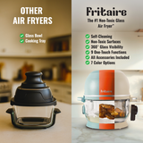 Fritaire Self-Cleaning Non-Toxic Glass Air Fryer 9-in-1 Countertop Oven, Teflon-Free Air Fryer, PFAS-Free Cooker, Convection Oven - Lavendar