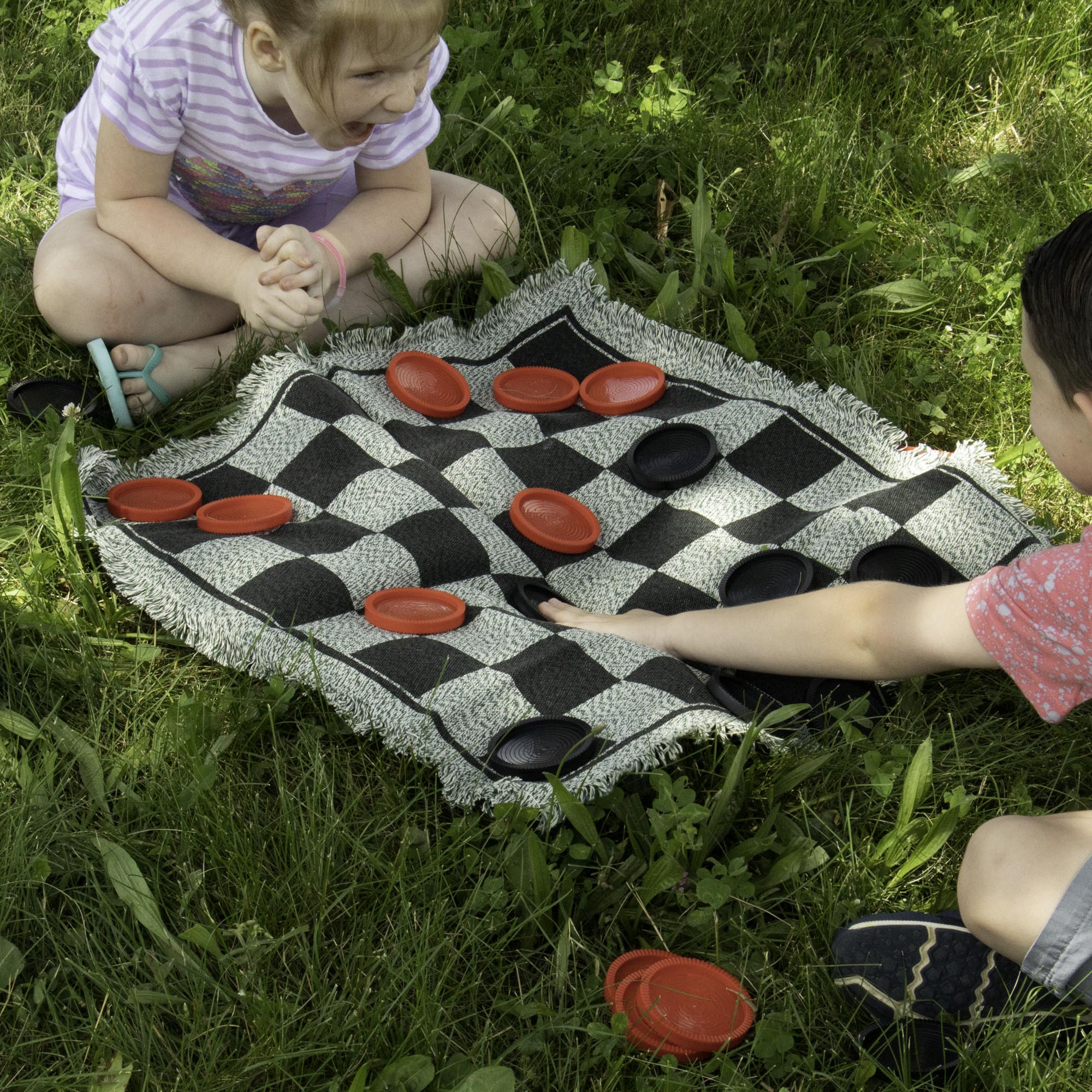 Large Checker Simple Jumbo Replacement Checkers – Oversized, Durable, Game – Be Healthy