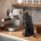Geimori GU38 Single Dose Coffee Grinder – 38mm Conical Burr Electric Grinder, Stepless Precision Control, Ultra-Slim Metal Coffee Mill-conical burr grinder, single dose system, zero retention design