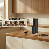 Geimori T38 Plus Portable Coffee Grinder – 38mm Conical Burr Precision Mill, Stepless Grind Control, Zero Retention Coffee Grinder-portable coffee grinder, anti-static system, precision burr grinder
