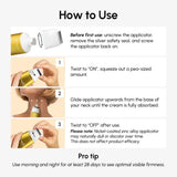 Collagen Neck Firming Cream with Gua Sha Massager for Lifting & Smoothing, neck tightening, anti wrinkle care, skin firming