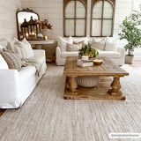 Gowan Beige Minimalist Area Rug – natural texture, modern simplicity, farmhouse