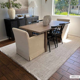 Gowan Beige Minimalist Area Rug – natural texture, modern simplicity, farmhouse