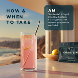 Daily Longevity Morning Blend with Creatine Powder, Healthy Aging, Daily Wellness, Morning Nutrition