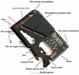 Ultimate14 Tactical Card (14-in-1 Multitool) – survival gear, credit card tool, camping multitool