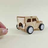 Pull String Car DIY Kit, Educational STEM Toy – Mechanical Motion, Engineering Project, Personalized Craft