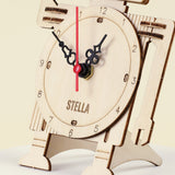Robot Clock DIY Kit, Educational STEM Toy – Engineering, Hands-On Project, Personalized Gift